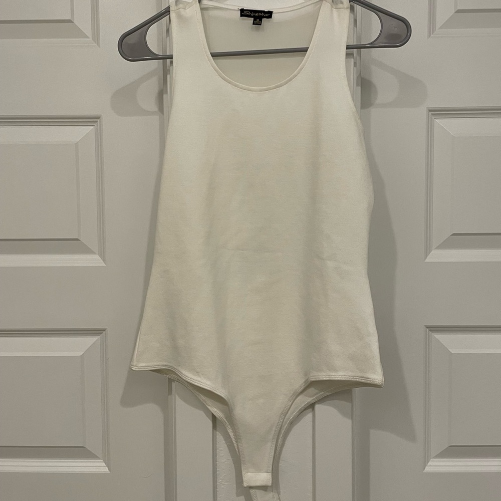 Shine star white Body suit
